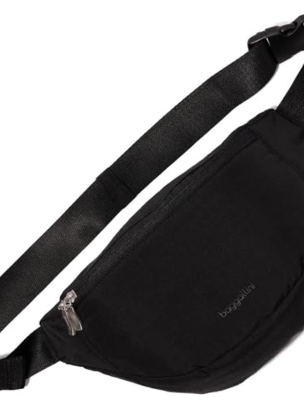 Nylon RFID Sling Fanny Pack Crossbody Belt Bag with Quick-Release Buckle